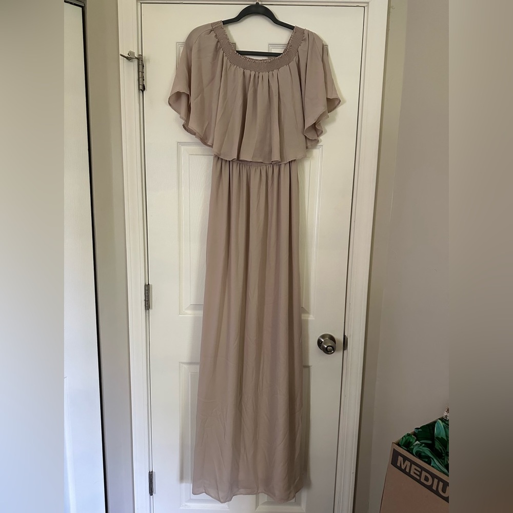 Show Me Your MuMu Off The Should Maxi Dress